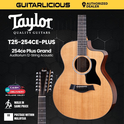 Taylor 254ce Plus Grand Auditorium 12-String Acoustic-Electric Guitar