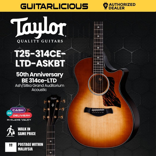 Taylor Builders Edition 324ce V-Class Grand Auditorium Acoustic Guitar w/Case