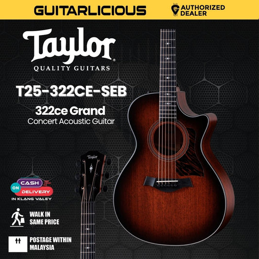 Taylor 322ce Grand Concert Acoustic Guitar w/Case
