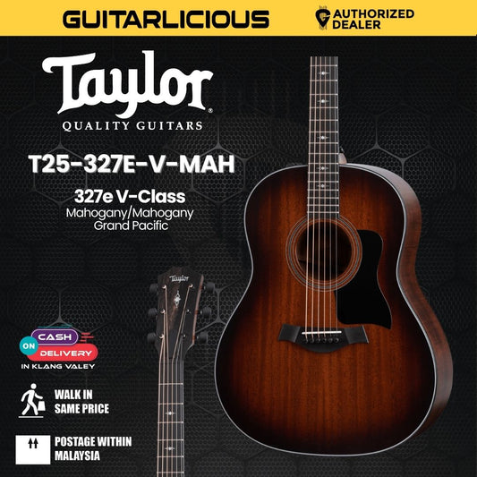 Taylor 327e V-Class Mahogany/Mahogany Grand Pacific Acoustic Guitar w/Case
