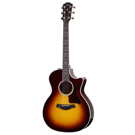 Taylor 412ce-R Grand Concert Acoustic Guitar w/Case, Tobacco Sunburst Top