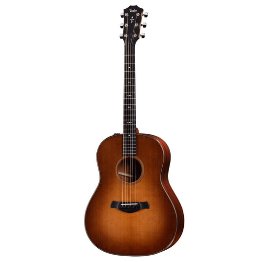 Taylor Builder's Edition 517 V-Class Grand Pacific Acoustic Guitar w/Case, Wild Honey Burst Top