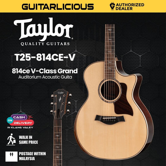 Taylor 814ce V-Class Grand Auditorium Acoustic Guitar w/Case
