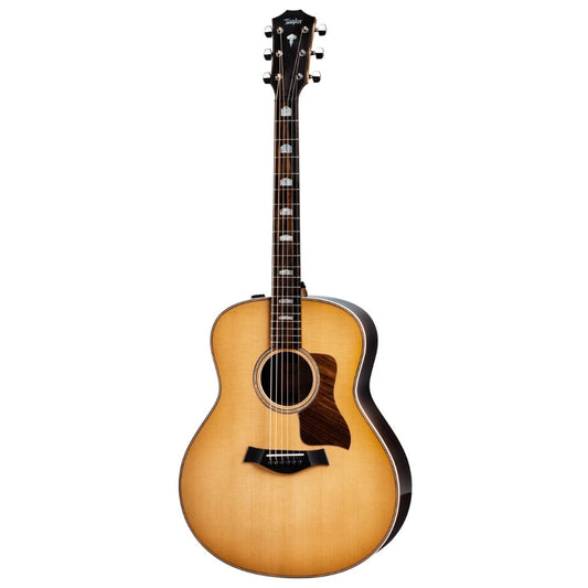 Taylor 818e V-Class Grand Orchestra Acoustic Guitar w/Case, Antique Blonde