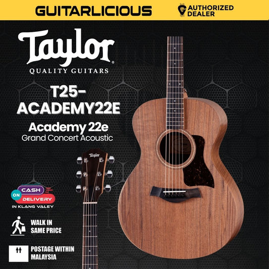 Taylor Academy 22e Grand Concert Acoustic Guitar With Walnut Top & Bag