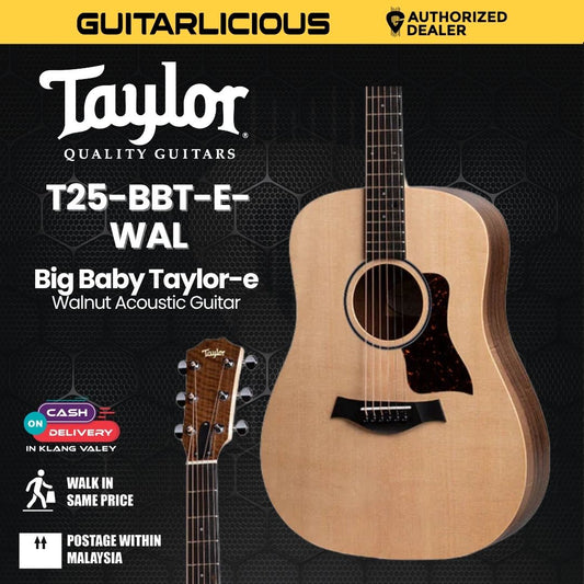 Taylor Big Baby Taylor-e Walnut Acoustic Guitar With Bag
