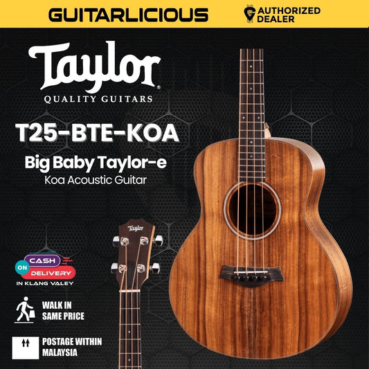 Taylor Baby Taylor-e Koa Acoustic Guitar With Bag