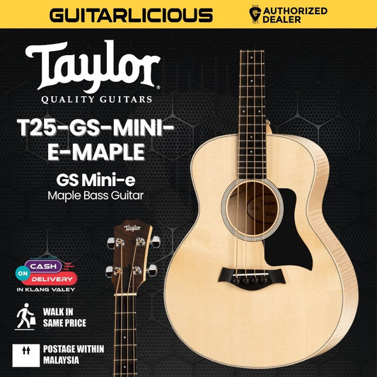 Taylor GS Mini-e Maple Bass Guitar With Bag