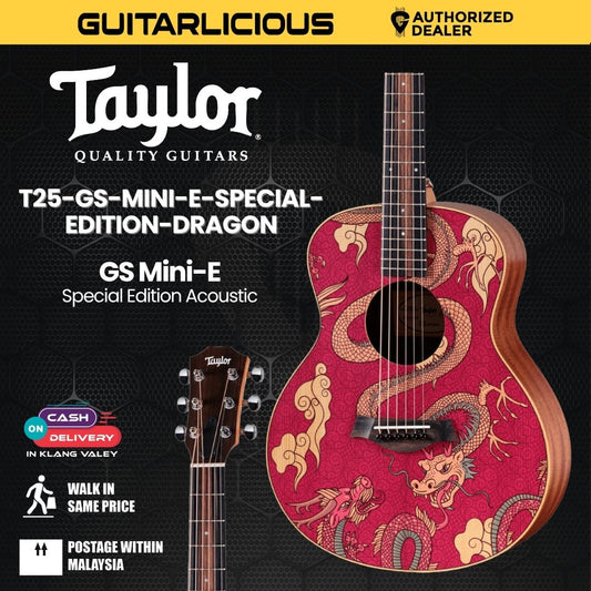 Taylor GS Mini-E Special Edition Acoustic Guitar With Bag, Year of the Dragon