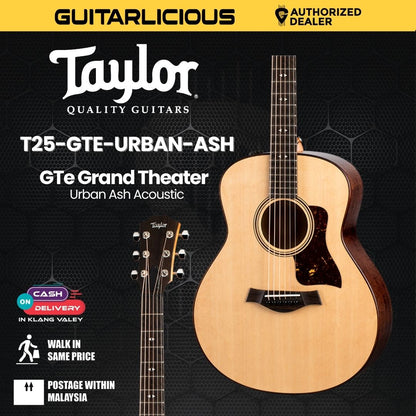 Taylor GTe Grand Theater Urban Ash Acoustic Guitar w/AeroCase