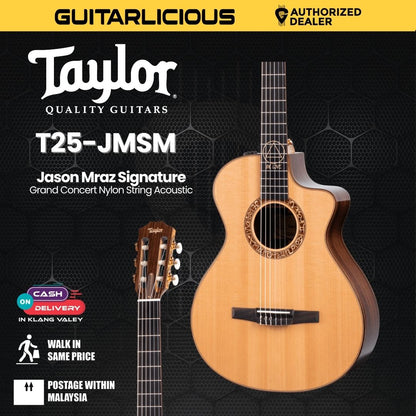 Taylor Jason Mraz Signature Grand Concert Nylon String Acoustic Guitar w/Case