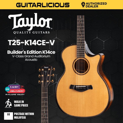 Taylor Builder's Edition K14ce V-Class Grand Auditorium Acoustic Guitar w/Case