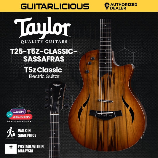Taylor T5z Classic Electric Guitar w/Case, Sassafras Top