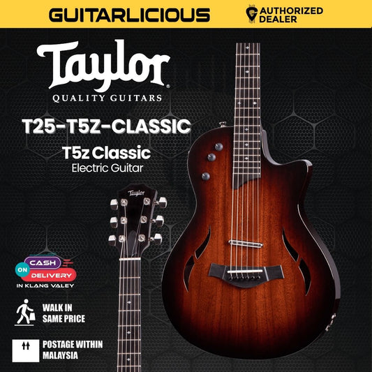 Taylor T5z Classic Electric Guitar w/Case, Mahogany