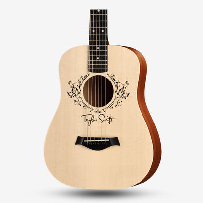 Taylor Swift Signature TAYLOR Baby Taylor-E 3/4 Mini Acoustic Guitar with PIckup with Bag ( Swifties / TS-BTE )