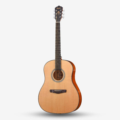 Tayste 41 inch Solid Spruce Acoustic Guitar with Sapele Side ( TS-66-N / TS66 )