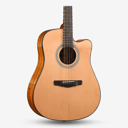 Tayste 41 inch Solid Spruce Cutaway Acoustic Guitar with Walnut Side ( TS-67-N / TS67 / TS67N)