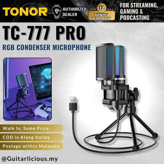 TONOR TC-777 Pro USB Condenser Microphone with Tripod Stand ( TC777 / TC 777 / TC777-PRO )