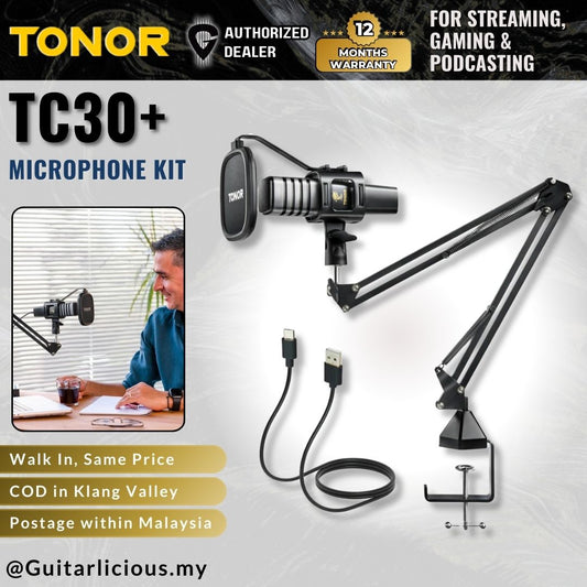 TONOR TC30+ USB Condenser Microphone Kit for Gaming, Streaming, YouTube, Podcasting, Singing ( TC-30+ / TC 30+ )