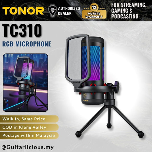 TONOR TC310 Gaming Mic, Quick Mute, Gain Control, for Podcasting, Recording, Computer Desktop Mic - (TC-310 / TC 310 )