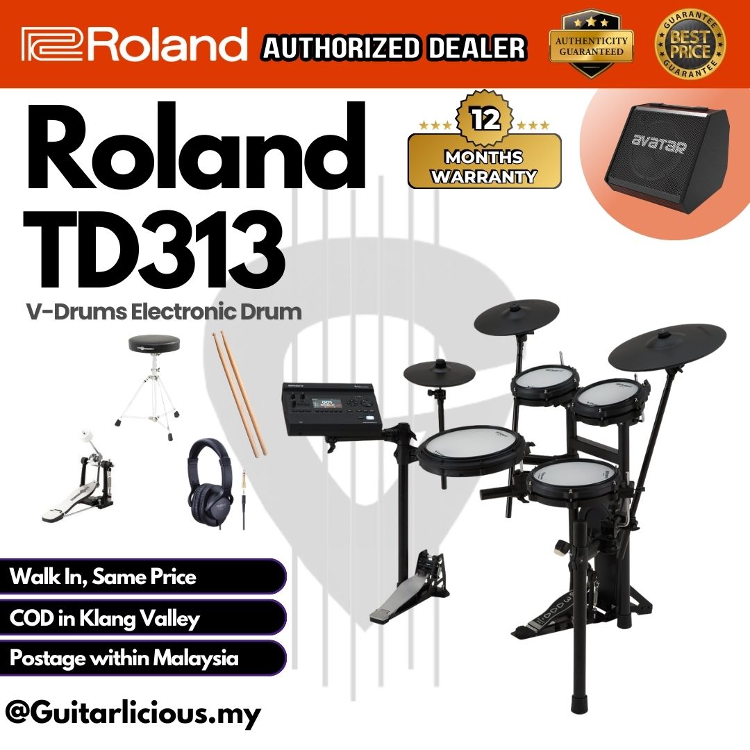 Roland V-Drums TD313 Electronic Drum Set (TD-313)