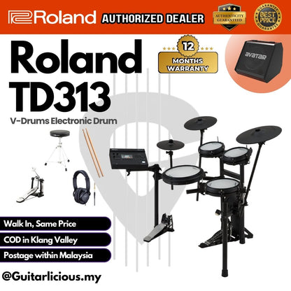 Roland V-Drums TD313 Electronic Drum Set (TD-313)
