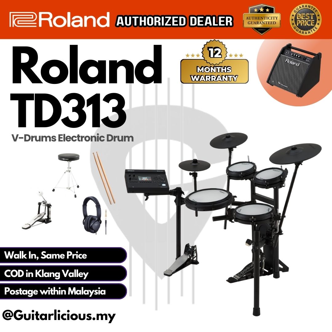 Roland V-Drums TD313 Electronic Drum Set (TD-313)