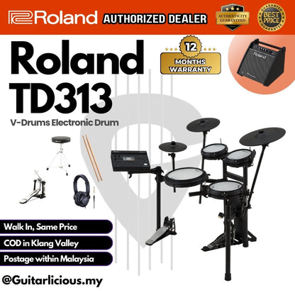 Roland V-Drums TD313 Electronic Drum Set (TD-313)