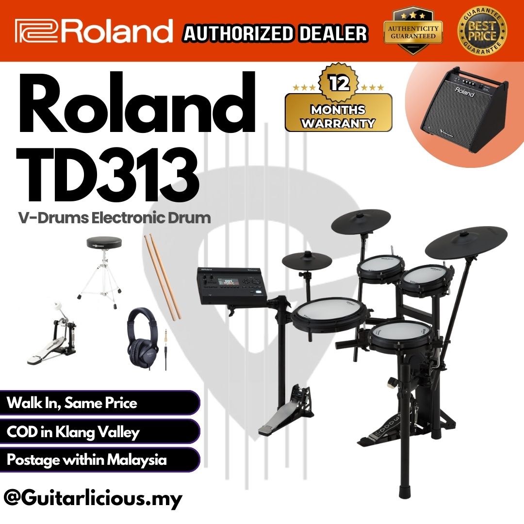 Roland V-Drums TD313 Electronic Drum Set (TD-313)