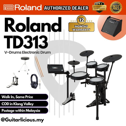 Roland V-Drums TD313 Electronic Drum Set (TD-313)