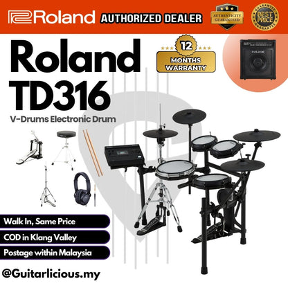 Roland V-Drums TD316 Electronic Drum Set (TD-316)