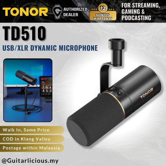 TONOR TD510 USB/XLR Microphone for Gaming, Streaming, YouTube, Podcasting, Singing - ( TD-510 / TD 510 )