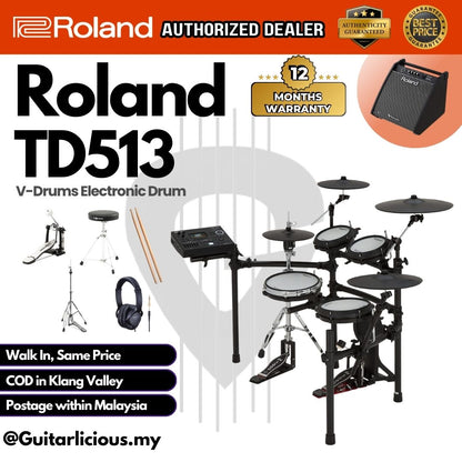 Roland V-Drums TD513 Electronic Drum Set - DRUM KIT (TD-513)