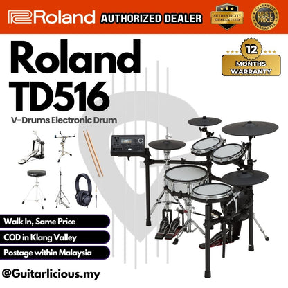 Roland V-Drums TD516 Electronic Drum Set (TD-516)