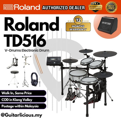 Roland V-Drums TD516 Electronic Drum Set (TD-516)