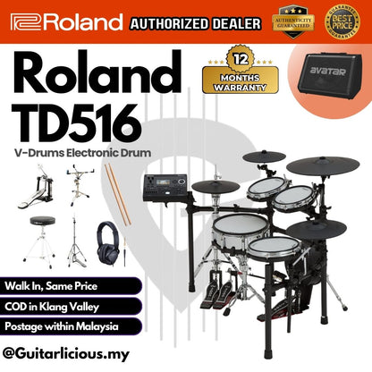 Roland V-Drums TD516 Electronic Drum Set (TD-516)