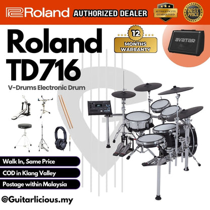 Roland V-Drums TD716 Electronic Drum Set (TD-716)