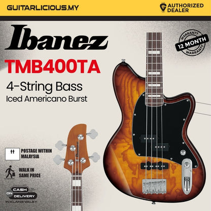 Ibanez TMB400TA Talman Bass Standard Series 4 String Electric Bass Guitar - Iced Americano Burst