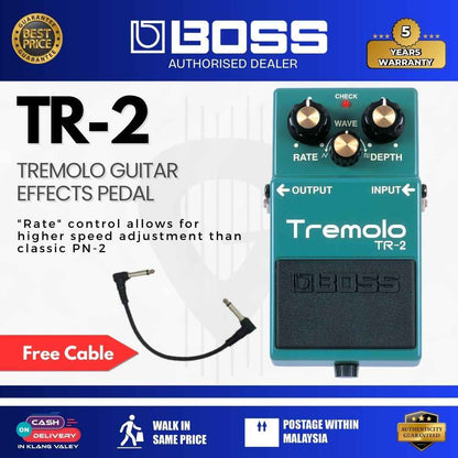 BOSS TR-2 Tremolo Guitar Effects Pedal