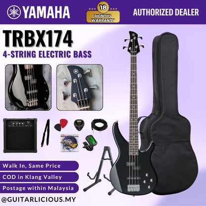 Yamaha TRBX174 4-string Electric Bass Guitar Package ( TRBX 174 / TRBX-174 )