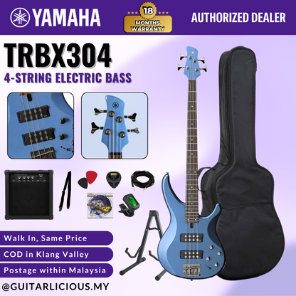 Yamaha TRBX304 4-string Electric Bass Guitar Package ( TRBX 304 / TRBX-304 )