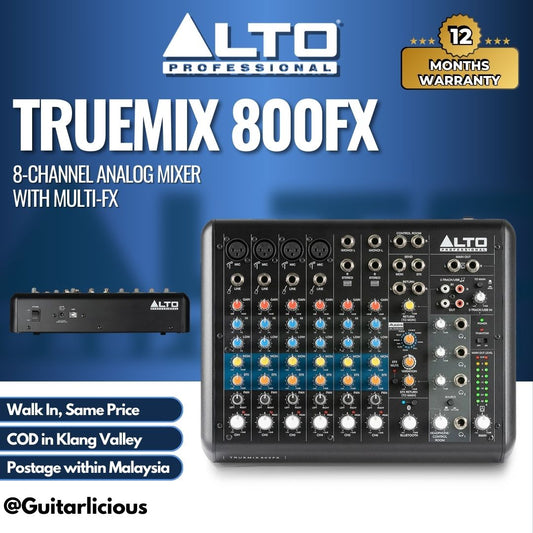 Alto Professional TrueMix 800FX 8-channel Analog Mixer with Multi-FX (PRE-ORDER)