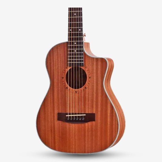 Tayste 34 inch 1/2 (Half Size) Travel Acoustic Guitar Cutaway Body ( TS12-34C / TS 12 34C )