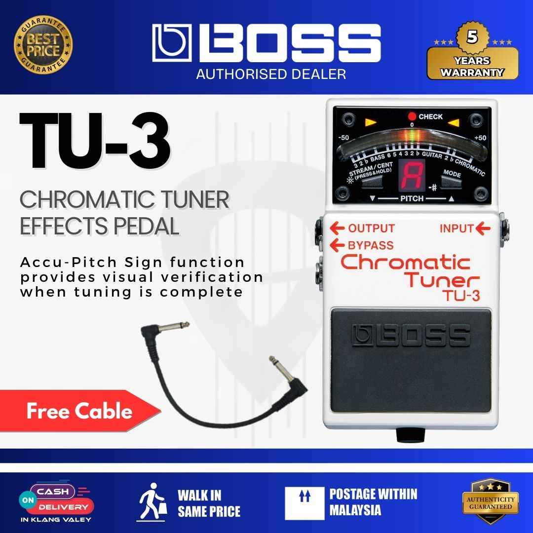 Boss TU-3 Chromatic Tuner Effects Pedal