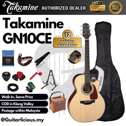 Takamine GN10CE NS Nex Cutaway Spruce Top Acoustic-Electric With TP-4T Preamp (GN10 CE NS)