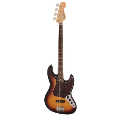 Fender Japan Traditional II 60s Jazz Bass Guitar, RW FB-3-Tone Sunburst