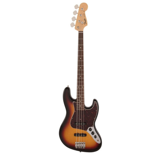 Fender Japan Traditional II 60s Jazz Bass Guitar, RW FB-3-Tone Sunburst