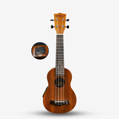 KAPPA Series 21 inch Soprano Ukulele with Pickup / with EQ - Sapele Wood (RCStromm / UK-21-30M-EQ)