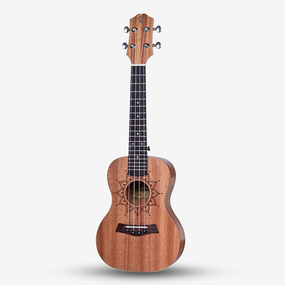 Kaysen 24 inch Concert Ukulele Sapele Wood with Floral Rosette (Kaysen/ U1)