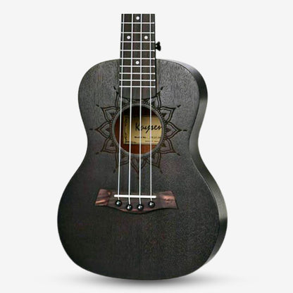 Kaysen 24 inch Concert Ukulele Sapele Wood with Floral Rosette (Kaysen/ U1)